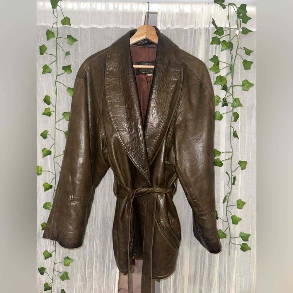 80s leather jacket